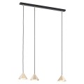 Lampa wisząca ELIT 3 BLACK/GOLD