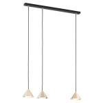Lampa wisząca ELIT 3 BLACK/GOLD