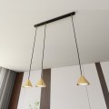 Lampa wisząca ELIT 3 BLACK/GOLD