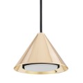 Lampa wisząca ELIT 3 BLACK/GOLD