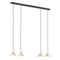 Lampa wisząca ELIT 4 BLACK/GOLD