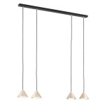 Lampa wisząca ELIT 4 BLACK/GOLD