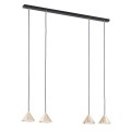Lampa wisząca ELIT 4 BLACK/GOLD