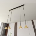 Lampa wisząca ELIT 4 BLACK/GOLD