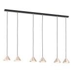 Lampa wisząca ELIT 6 BLACK/GOLD