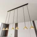 Lampa wisząca ELIT 6 BLACK/GOLD