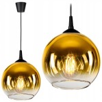 Lampa wisząca 1-punktowa GOLDEN GLASS czarny/złoty #807