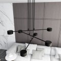 Lampa wisząca MODUS 6 BLACK