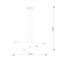Lampa wisząca MODUS 4 WHITE