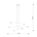 Lampa wisząca MODUS 6 WHITE