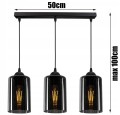 Nowoczesna Lampa Wisząca SŁOIKI LOFT GRAFIT #671