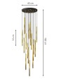 Lampa wisząca SELTER 17 PREMIUM GOLD