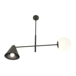 Lampa sufitowa nowoczesna HERMES 2 BLACK