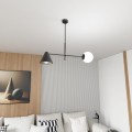 Lampa sufitowa nowoczesna HERMES 2 BLACK