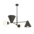 Lampa sufitowa nowoczesna HERMES 4 BLACK