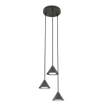 Lampa wisząca nowoczesna ELIT 3 PREMIUM BLACK