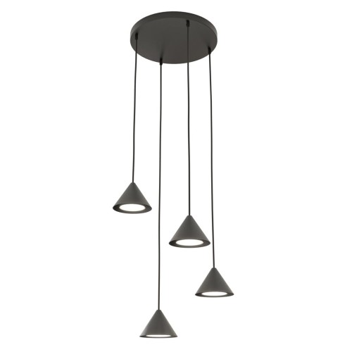 Lampa wisząca nowoczesna ELIT 4 PREMIUM BLACK