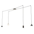 Lampa wisząca nowoczesna FUJI 4 BLACK