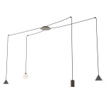 Lampa wisząca nowoczesna FUJI 4 BLACK