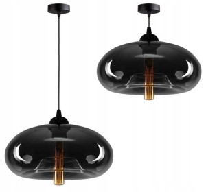Nowoczesna Lampa Zwis DUŻE SZKŁO XL #658