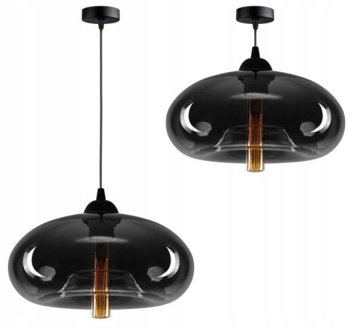 Nowoczesna Lampa Zwis DUŻE SZKŁO XL #658