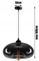 Nowoczesna Lampa Zwis DUŻE SZKŁO XL #658