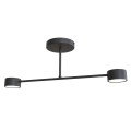 Lampa sufitowa nowoczesna HALO 2 BLACK