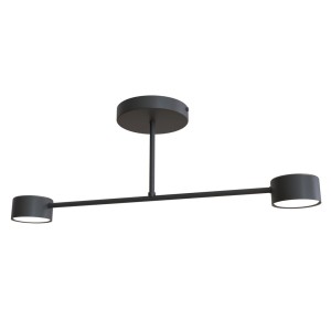 Lampa sufitowa nowoczesna HALO 2 BLACK