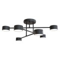 Lampa sufitowa nowoczesna HALO 6 BLACK
