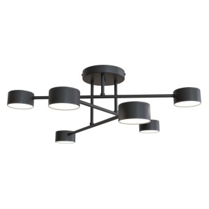 Lampa sufitowa nowoczesna HALO 6 BLACK