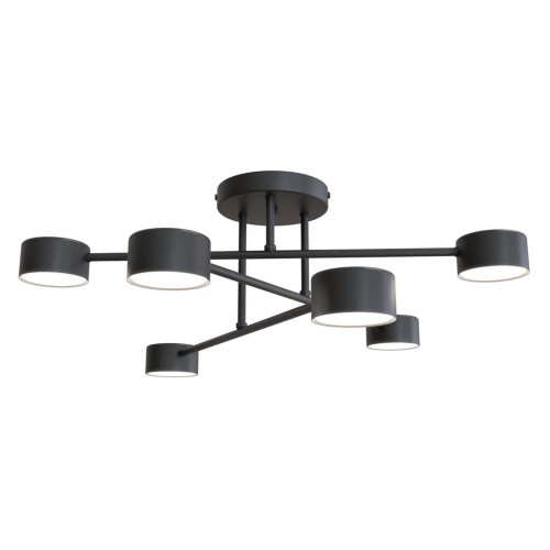 Lampa sufitowa nowoczesna HALO 6 BLACK