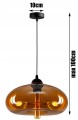 Nowoczesna Lampa Zwis DUŻE SZKŁO XL #657