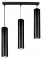 Lampa wisząca 3-punktowa TUBA BLACK #1028