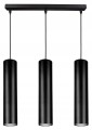 Lampa wisząca 3-punktowa TUBA BLACK #1028