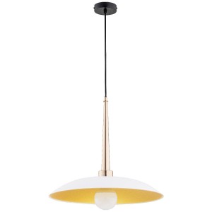 Lampa wisząca 1-punktowa VELIAN złoty/biały