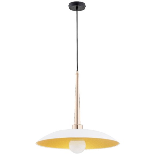 Lampa wisząca 1-punktowa VELIAN złoty/biały