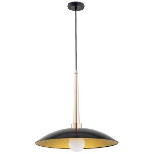Lampa wisząca 1-punktowa VELIAN złoty/czarny