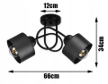 Lampa Plafon Spot LOFT PĘTELKA #081