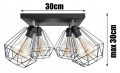 Plafon sufitowy SPOT LOFT Druciak #222 