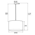 Lampa wisząca KASER 4285 Argon
