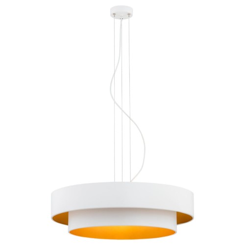 Lampa nowoczesna złota duża okręgi FOXY 1410 ARGON