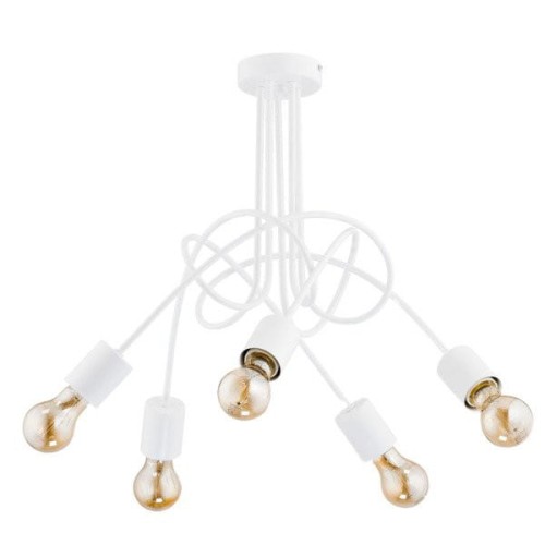 Lampa sufitowa 5-punktowa LOFT TANGO biały