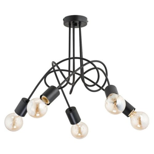 Lampa sufitowa 5-punktowa loftowa TANGO czarny