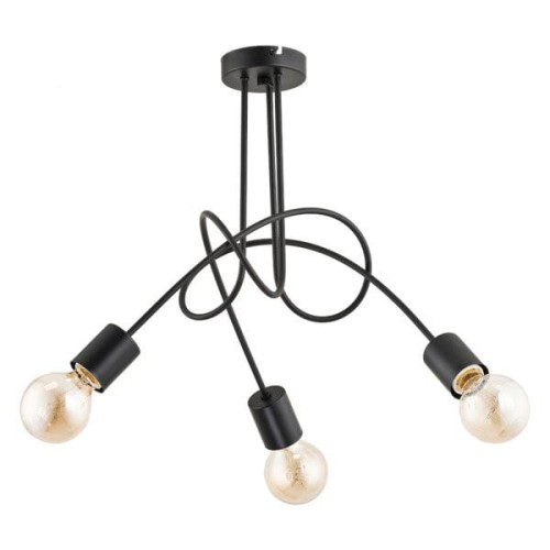 Lampa sufitowa 3-punktowa loftowa TANGO czarny