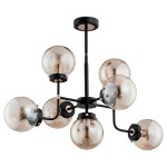  Lampa sufitowa 7-punktowa nowoczesna TRANSFORMERS black