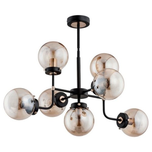  Lampa sufitowa 7-punktowa nowoczesna TRANSFORMERS black
