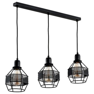 Lampa wisząca 3-punktowa BLISTER czarny