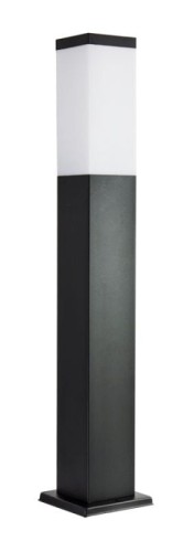 Lampa stojąca zewnętrzna Inox Kwadratowa Black SS802-650 BL