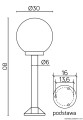 Lampa stojąca zewnętrzna Kule K 5002/3/K 300