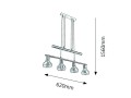 Lampa LISTWA HOLLY GREY 5560 RABALUX